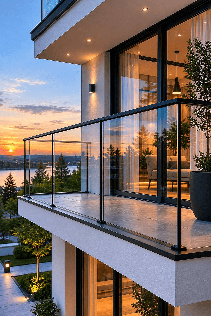 Balustrady szklane